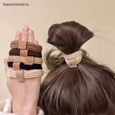 Scrunchies Đàn Hồi Cao Su 5 Chiếc Dây Buộc Tóc Đuôi Ngựa Phụ Kiện Nữ Bé Thời Trang 5