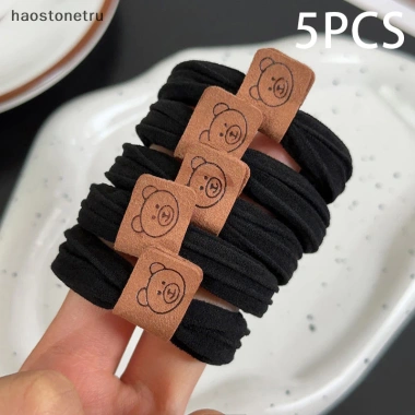 Scrunchies Đàn Hồi Cao Su 5 Chiếc Dây Buộc Tóc Đuôi Ngựa Phụ Kiện Nữ Bé Thời Trang 8