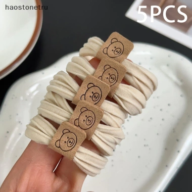 Scrunchies Đàn Hồi Cao Su 5 Chiếc Dây Buộc Tóc Đuôi Ngựa Phụ Kiện Nữ Bé Thời Trang 11
