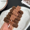 Scrunchies Đàn Hồi Cao Su 5 Chiếc Dây Buộc Tóc Đuôi Ngựa Phụ Kiện Nữ Bé Thời Trang 12