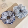 Scrunchy buộc tóc nữ xanh tươi mát mùa hè thiết kế mới 2.025 họa tiết dây bóng và hoa 3
