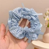 Scrunchy buộc tóc nữ xanh tươi mát mùa hè thiết kế mới 2.025 họa tiết dây bóng và hoa 6