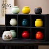 SDFG Gốm Men Màu - Lọ Đựng Trà Đóng Chai Phụ Rỗng, Phấn Mắt Mini Thanh Lịch, Giá chỉ 81.593₫