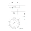 Sẽ Đôi Nam Châm Tăng Cường Loa 43mm 4Ohm 3W IPX7 - Âm Thanh Trong Suốt, Trầm, 129.800 VND 2