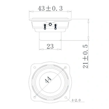 Sẽ Đôi Nam Châm Tăng Cường Loa 43mm 4Ohm 3W IPX7 - Âm Thanh Trong Suốt, Trầm, 129.800 VND