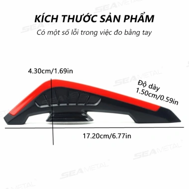 SEAMETAL Cánh Gió Xe Máy 2 Chiếc Đèn LED Đa Năng Trang Trí Phía Trước Giá 171.699₫