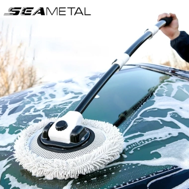 SEAMETAL Cây Lau Xe Hơi ướt & khô thấm hút tốt, tay cầm cong, chỉ 104.060₫