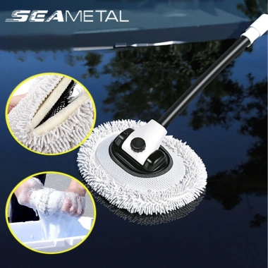 SEAMETAL Cây Lau Xe Hơi ướt & khô thấm hút tốt, tay cầm cong, chỉ 104.060₫