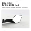 SEAMETAL Gương Chiếu Hậu Xe Máy Độ Nét Cao, Cánh Gió Điều Chỉnh Xoay - Giá 49.900 VND 5