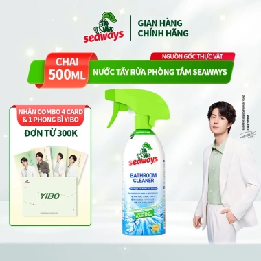 Seaways Nước tẩy rửa nhà tắm dạng xịt bọt 500ml - Giặt sàn kính, bồn cầu, Giá ưu đãi 120.000