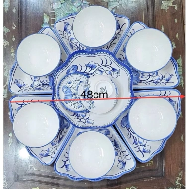 Séc bát sứ hoa mặt trời thủy tiên 15 món 45cm - Cao cấp, siêu đẹp chuẩn như hình, chỉ 95.000 VNĐ 5