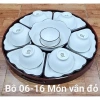 Séc bát sứ hoa mặt trời thủy tiên 15 món 45cm - Cao cấp, siêu đẹp chuẩn như hình, chỉ 95.000 VNĐ 6