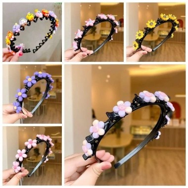 SEIZ6O Băng Đồ Double Bangs Vòng Tóc Sóng Công Chúa Hàn Quốc Dễ Thương Trẻ Em Kawaii Hoa Đầy Màu 51.840₫ 2