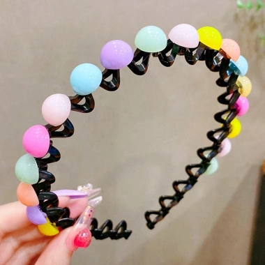 SEIZ6O Băng Đồ Double Bangs Vòng Tóc Sóng Công Chúa Hàn Quốc Dễ Thương Trẻ Em Kawaii Hoa Đầy Màu 51.840₫ 6