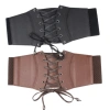 SEIZ6O Da PU Corset Cay Màu Trơn - Eo Rộng, Cummerbunds Giãn, Giảm Béo 146.300₫ 2