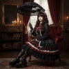 SEIZ6O Gothic Ren Băng Đô - Ruy Băng Đô Quấn Tóc Nơ Ngọt Ngào JK Kawaii, Phụ Kiện Cosplay Mũ Đội Đầu - Giá 135.000₫ 4