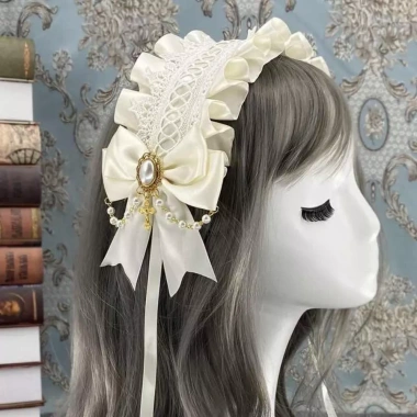 SEIZ6O Gothic Ren Băng Đô - Ruy Băng Đô Quấn Tóc Nơ Ngọt Ngào JK Kawaii, Phụ Kiện Cosplay Mũ Đội Đầu - Giá 135.000₫