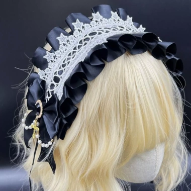 SEIZ6O Gothic Ren Băng Đô - Ruy Băng Đô Quấn Tóc Nơ Ngọt Ngào JK Kawaii, Phụ Kiện Cosplay Mũ Đội Đầu - Giá 135.000₫