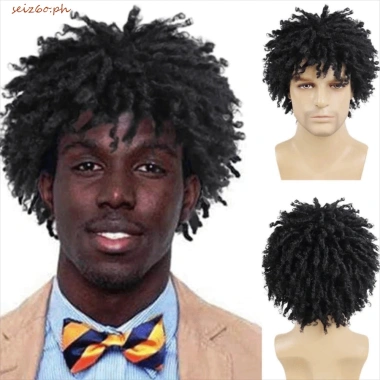 SEIZ6O Tóc Giả Ngắn Dreadlock Chịu Nhiệt Afro Locs Tự Nhiên Xoắn Bện Đẹp 433k