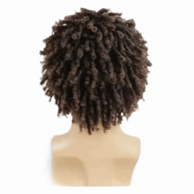 SEIZ6O Tóc Giả Ngắn Dreadlock Chịu Nhiệt Afro Locs Tự Nhiên Xoắn Bện Đẹp 433k