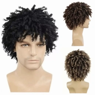 SEIZ6O Tóc Giả Ngắn Dreadlock Chịu Nhiệt Afro Locs Tự Nhiên Xoắn Bện Đẹp 433k