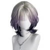 SEIZ6O Tóc Giả Tím Đen Ombre Y2K - Jellyfish Có Nổ, Băng Đô Thoáng Khí, Cosplay 414k 10