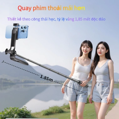 Selfie Stick Tripod 2.026 - Giá đỡ điện thoại có đèn, quay video du lịch, chỉ 110k 7