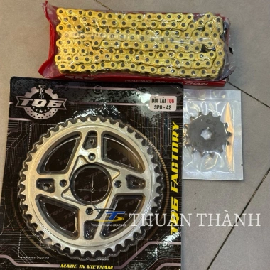 Sên nhông dĩa Sport Nhôm 7.075 9Ly (CRG, TQ6) cho Xipo Satria RGV - Giá giảm 650k