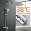 Sen tắm đồng mạ crom cao cấp, nhiệt độ điều chỉnh, 3 chế độ xả nước - Giá chỉ 3.42 triệu