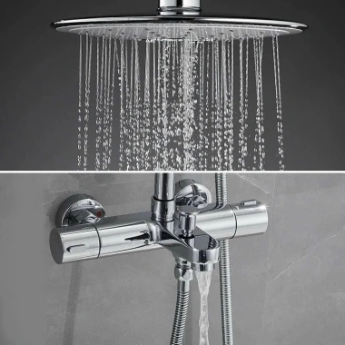 Sen tắm đồng mạ crom cao cấp, nhiệt độ điều chỉnh, 3 chế độ xả nước - Giá chỉ 3.42 triệu 2