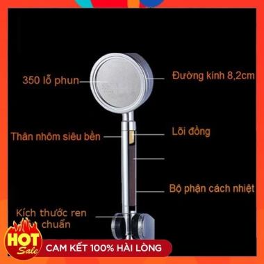 Sen tắm VHS 08 - Bộ vòi hoa sen tăng áp cao cấp, giá 75.000₫, tiết kiệm nước 3 Sen tắm VHS 08 - Bộ vòi hoa sen tăng áp cao cấp, giá 75.000₫, tiết kiệm nước 3