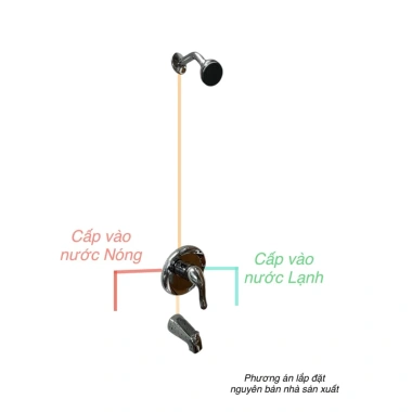 Sen vòi tắm đứng âm tường phong Mỹ, American Standard nhập khẩu Mexico, 1.842.122 VND 3