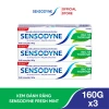 Sensodyne Fresh Mint 160g Bộ 3 Kem Đánh Răng Giảm Ê Buốt Hương Bạc Hà Giá 276k