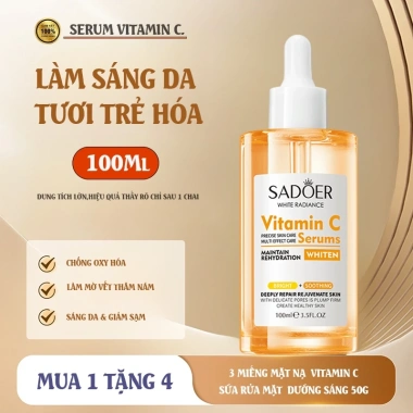 Serum 100ml collagen hyaluronic vitamin C tự nhiên - làm sáng, giảm nếp nhăn, 268.800đ
