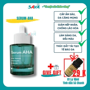 Serum AHA Nano Siêu Cấp Ẩm 30ml - Phục Hồi Da Căng Bóng, Ngăn Lão Hóa, 358.000 VNĐ SAVAMART