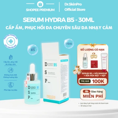 Serum B5 Drskinpro 30ml - Cấp Ẩm, Phục Hồi Da Nhạy Cảm, Chuyên Sâu, Giảm Giá 68k Tặng Quà