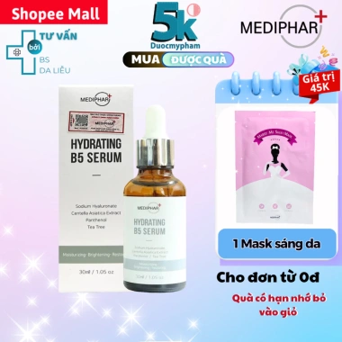 Serum B5 Mediphar 30ml - Dưỡng ẩm, làm sáng, phục hồi da, giá ưu đãi 439.000 VND