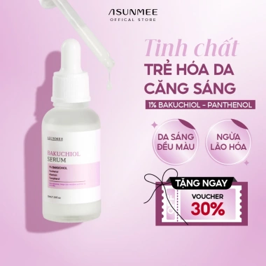 Serum Bakuchiol 1% Asunmee - Giảm nếp nhăn, phục hồi da nhạy cảm, ngăn ngừa lão hóa, 399k 2 Serum Bakuchiol 1% Asunmee - Giảm nếp nhăn, phục hồi da nhạy cảm, ngăn ngừa lão hóa, 399k 2