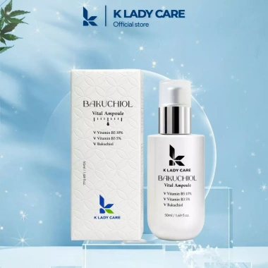 Serum Bakuchiol B3-B5 50ml Dưỡng Trắng, Giảm Mụn, Thu Nhỏ Lỗ Chân Lông - K Lady Care 420k