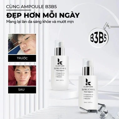 Serum Bakuchiol B3-B5 50ml Dưỡng Trắng, Giảm Mụn, Thu Nhỏ Lỗ Chân Lông - K Lady Care 420k