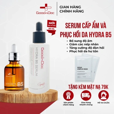 Serum cấp ẩm GoodnDoc Hydra B5 30ml - Phục hồi da khô, giảm nếp nhăn, chỉ 529.000₫