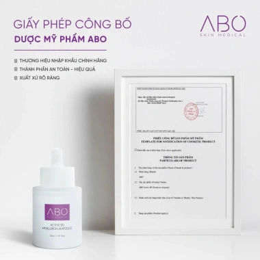 Serum cấp ẩm HA B5 ABO 30ml - Tinh chất trẻ hóa, phục hồi và bảo vệ da, giảm giá 374.000₫ 2