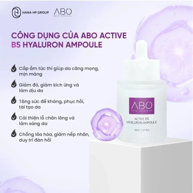 Serum cấp ẩm HA B5 ABO 30ml - Tinh chất trẻ hóa, phục hồi và bảo vệ da, giảm giá 374.000₫ 4