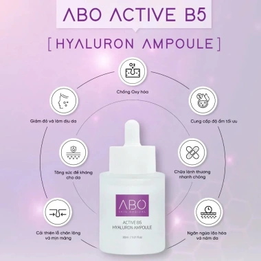 Serum cấp ẩm HA B5 ABO 30ml - Tinh chất trẻ hóa, phục hồi và bảo vệ da, giảm giá 374.000₫ 8