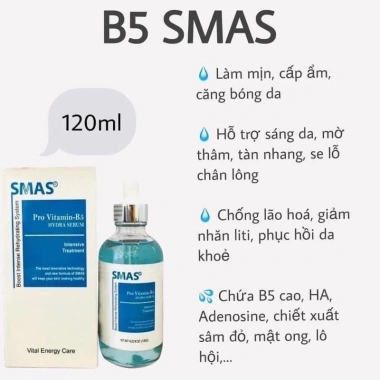 Serum Cấp Ẩm và Phục Hồi Da SMAS Pro Vitamin B5 Hydra 120ml - Giá 134.900đ 3