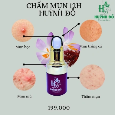 Serum Chấm Mụn 12H Huỳnh Đỗ - Giảm Mụn, Khô Còi, Dưỡng Trắng & Tái Tạo Da, Giá 135k 8