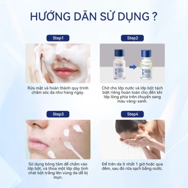 Serum chấm mụn Dr.Leo Salicylic Acid 10ml mụn viêm sưng đỏ - Giá ưu đãi 138.000₫