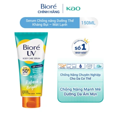Serum Chống Nắng Dưỡng Thể Kháng Bụi Biore 150ml Sáng Mịn Mát Lạnh Giá chỉ 269k 4 Serum Chống Nắng Dưỡng Thể Kháng Bụi Biore 150ml Sáng Mịn Mát Lạnh Giá chỉ 269k 4