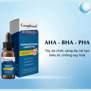 Serum Compliment No Problem 27ml BHA Hyaluronic Vitamin C Giảm Mụn Phục Hồi Da 89.000₫