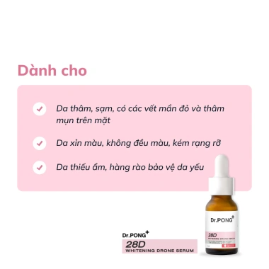 Serum Dr.PONG 28D Whitening Drone 16ml - Dưỡng trắng da, giảm thâm mụn, giá ưu đãi 385.000đ 6 Serum Dr.PONG 28D Whitening Drone 16ml - Dưỡng trắng da, giảm thâm mụn, giá ưu đãi 385.000đ 6